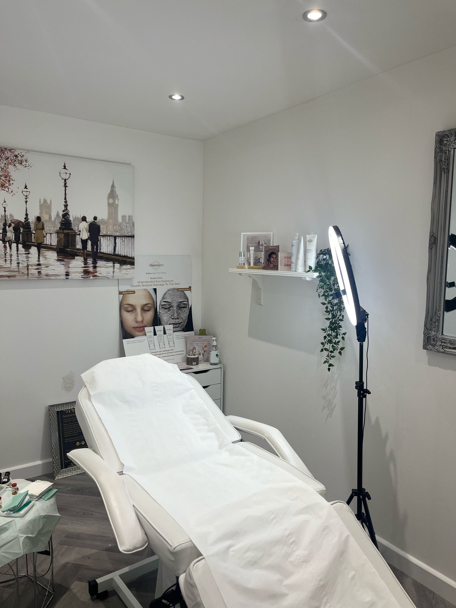 Facial aesthetics treatment room